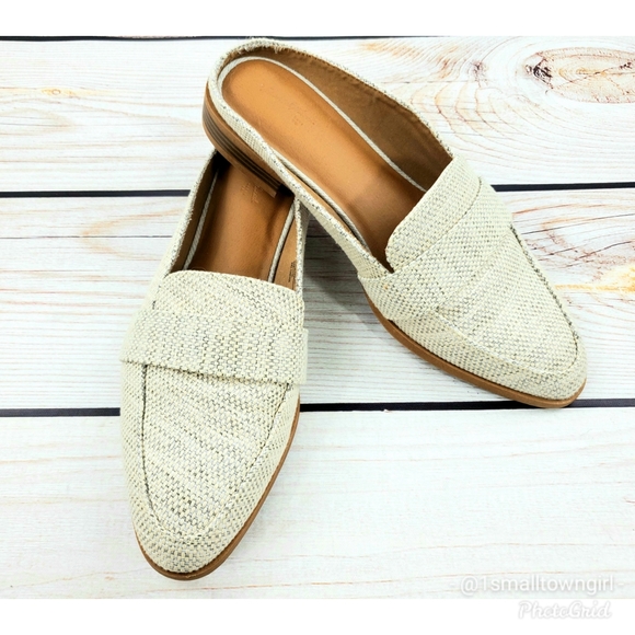 A New Day burlap wedge loafers 8 1/2 W - Picture 8 of 8